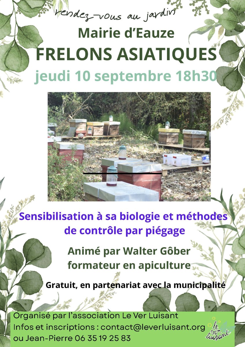 Réunion de sensibilisation aux frelons asiatiques