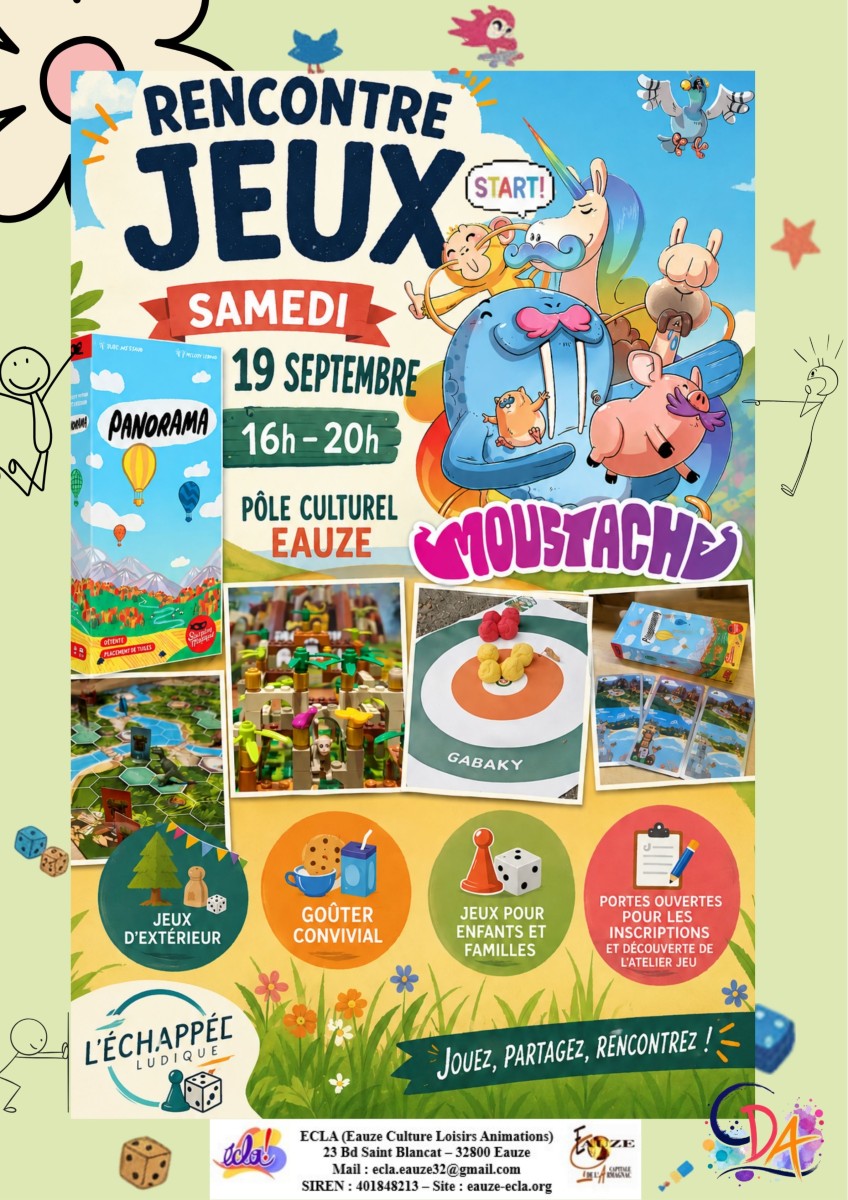 Rencontre jeux - rentrée de la saison jeux