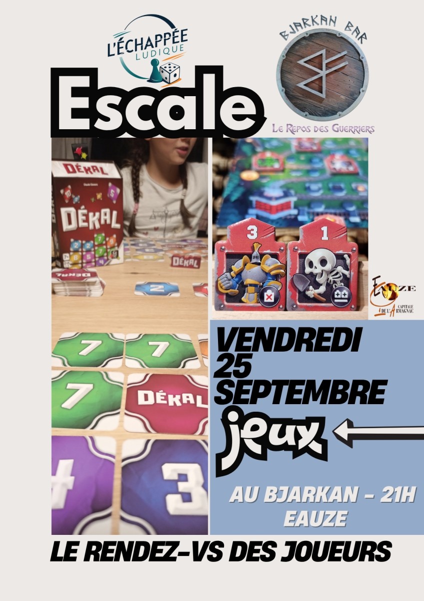 Escale Jeux au Bjarkan bar