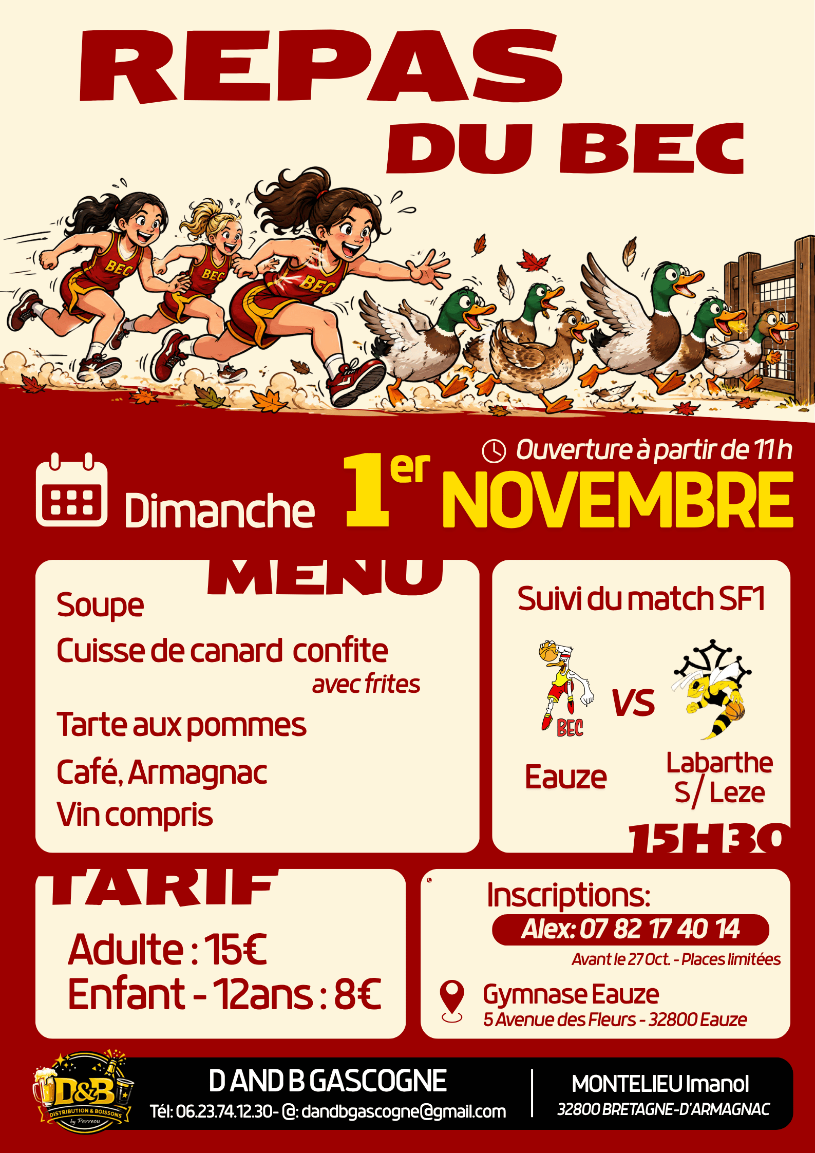 REPAS DU BEC- BASKET ELUSA CLUB
