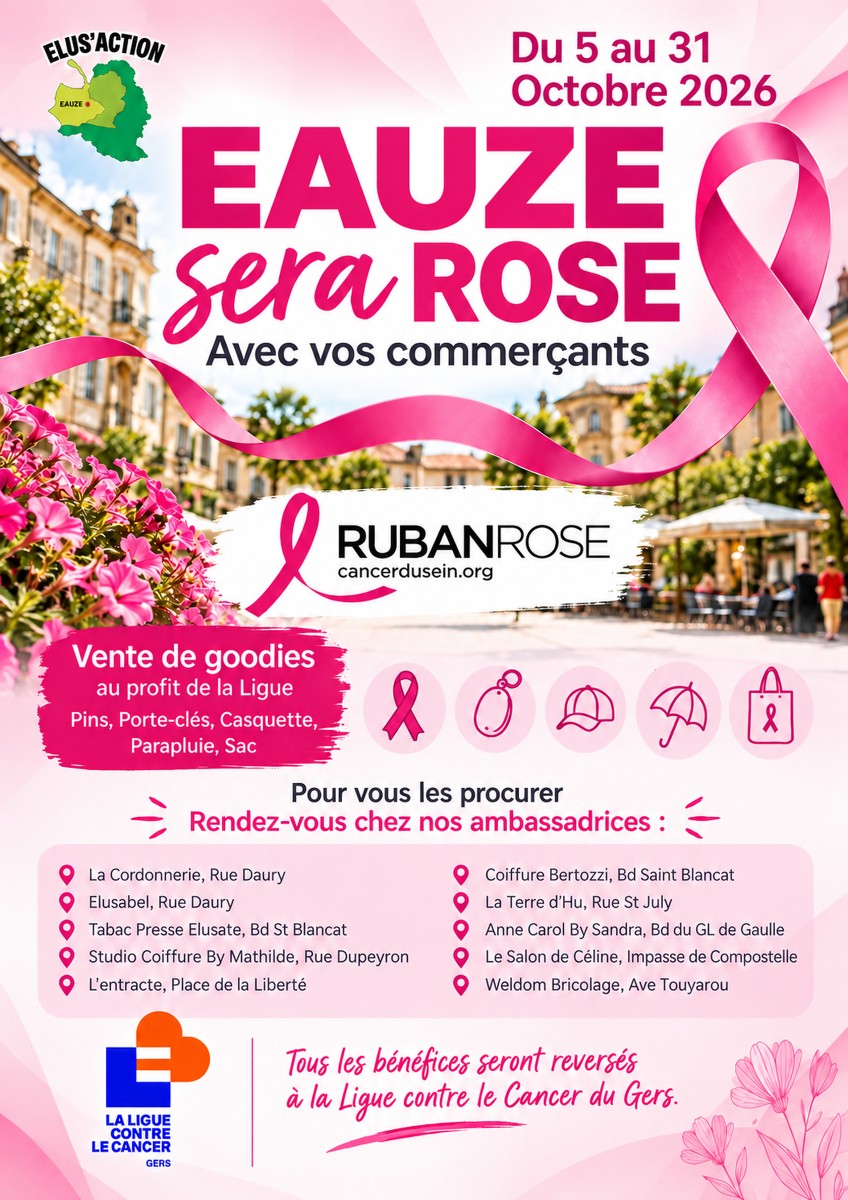 OCTOBRE ROSE CHEZ VOS COMMERCANTS